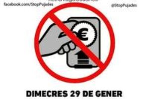 29 de enero: huelga de usuarias y usuarios en Barcelona y área metropolitana de 20:00 a 20:30 para exigir la retirada del aumento del precio del transporte público de 2014