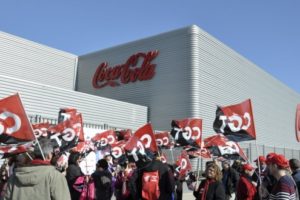CGT apoya a los trabajadores de Coca-Cola en Valencia