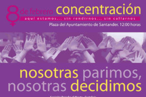 Concentración contra la ley del aborto en Santander, 12:00h Plza. Ayuntamiento