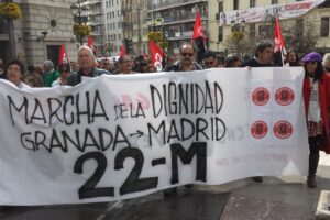 16M: Marcha Andaluza por la Dignidad, autobús de Motril a Madridejos