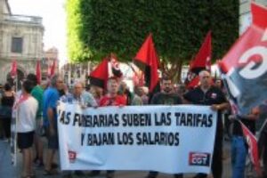 Funerarios de CGT Sevilla en lucha por su convenio