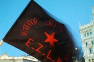 CGT en apoyo al EZLN en la Marcha por la Dignidad del 22M en Madrid