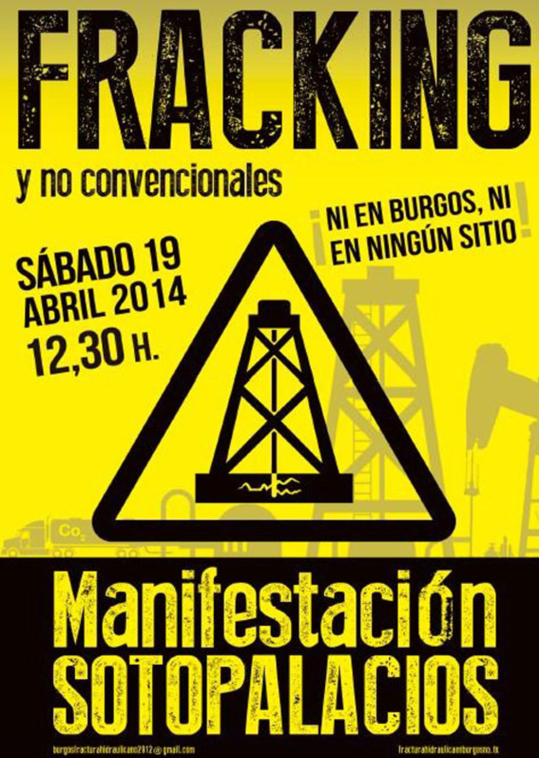 19A: Manifestación en Burgos contra el fracking