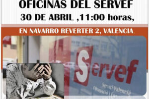 30-a Valencia: Concentración Oficinas del Servef