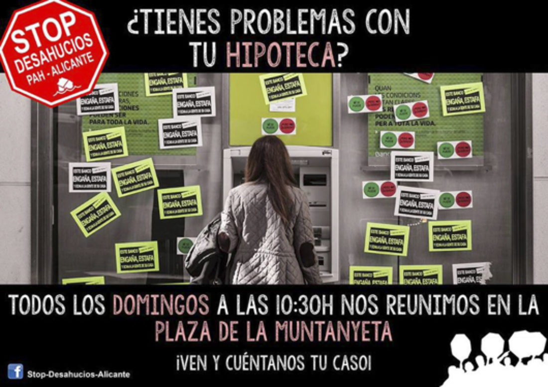 10-a Alacant: Concentración Stop Desahucios
