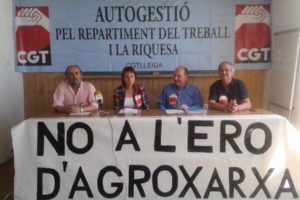 Éxito en el primer día de huelga en Agroxarxa. Día 14 de mayo concentración en Sede Agroxarxa Lleida