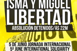 5J: Por la libertad de Miguel e Isma. Convocatorias