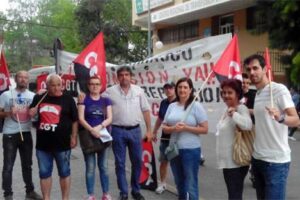 Recta final Campaña por la readmisión del compañero Juan Carrasco en Serunión, Cafetería Hospital Civil