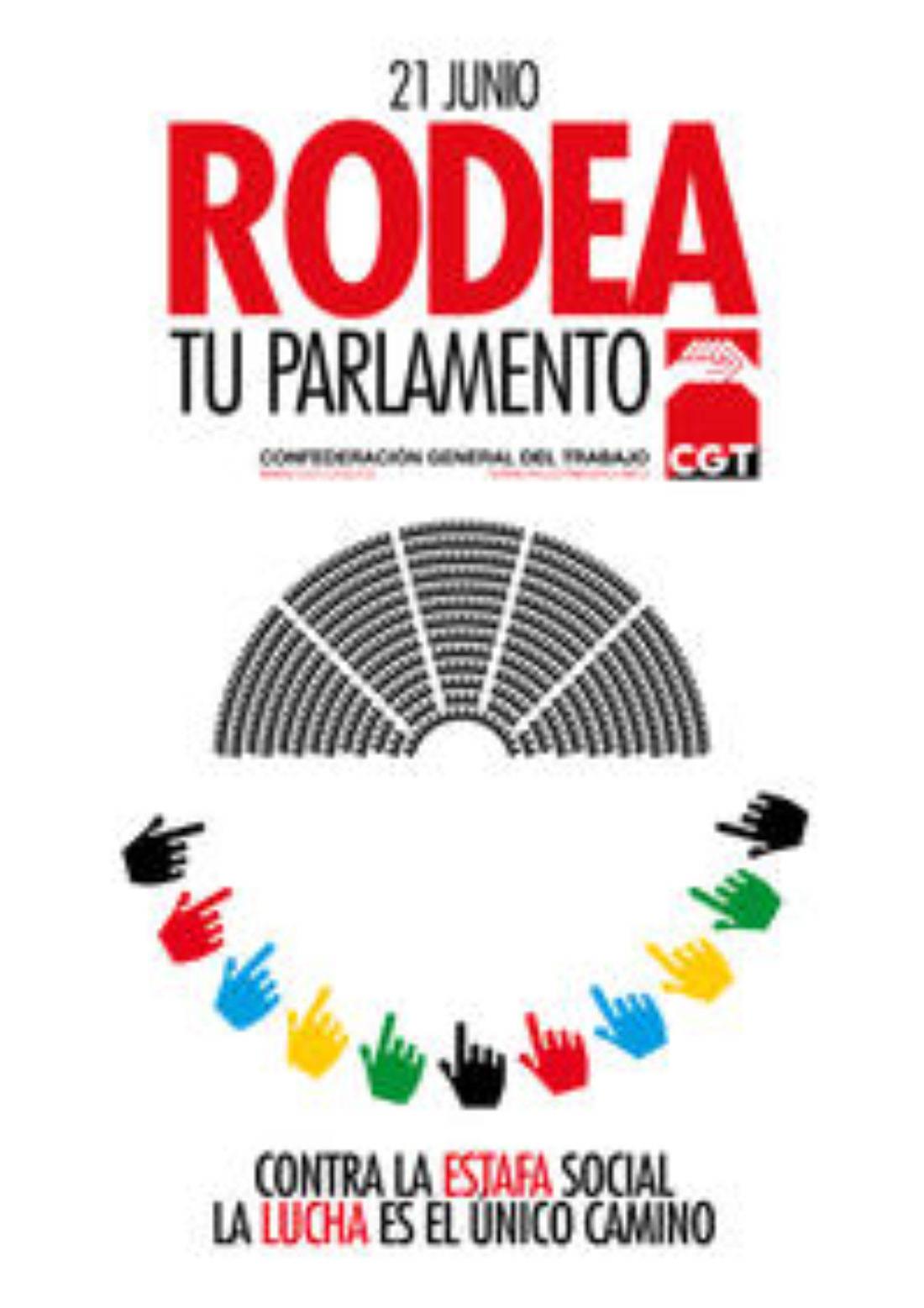 El 21 de Junio «Rodea los Parlamentos». Convocatorias