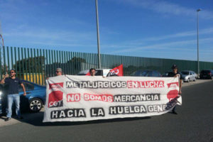 Concentración contra la represión en LTK400 en Aerópolis, Sevilla