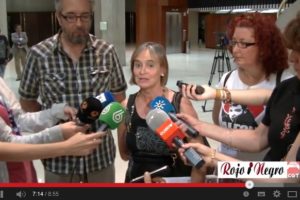 Rueda de Prensa de Carmen Bajo pidiendo el indulto