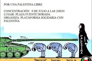 9J: Concentración en Valladolid por Palestina