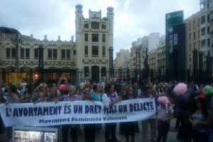 [Fotos] Manifestaciones en Valencia, Castelló y Alacant por un aborto libre