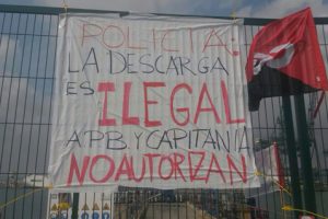 Huelga indefinida de los trabajador@s de Terminales Portuarias SA (TEPSA)