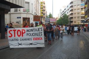 Campaña Stop Montajes Policiales Cuatro Caminos Cuenca: Valoración del jucio y de la concentración a las puertas del juzgado