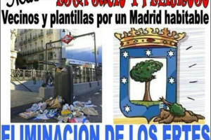 30-S: Concentración jardineros y limpieza viaria en Madrid