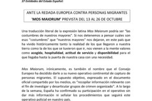 37 entidades del Estado español ante la redada europea contra personas migrantes «Mos Maiorum»