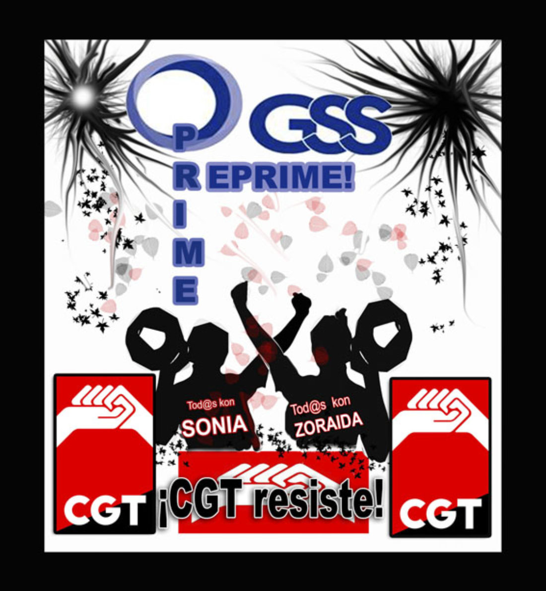 4-N: Concentración «GSS reprime, CGT resiste»