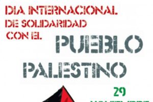 29-N: Día de Solidaridad Internacional con Palestina