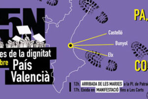 Continúan las Marchas de la Dignidad por el País Valencià que llegarán este sábado a Valencia #Marxes15N