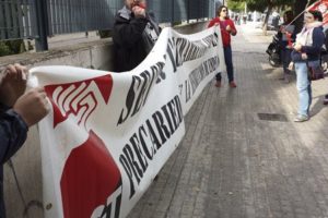 [Fotos] CGT protesta ante Marktel en Valencia por la sanción a Fran