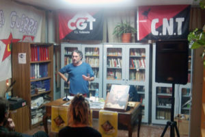 Crónica de la presentación del libro «Homes del Bosc» en la Biblioteca de CGT-Valencia