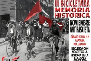 15-N Zaragoza: Bicicletada de Memoria Histórica