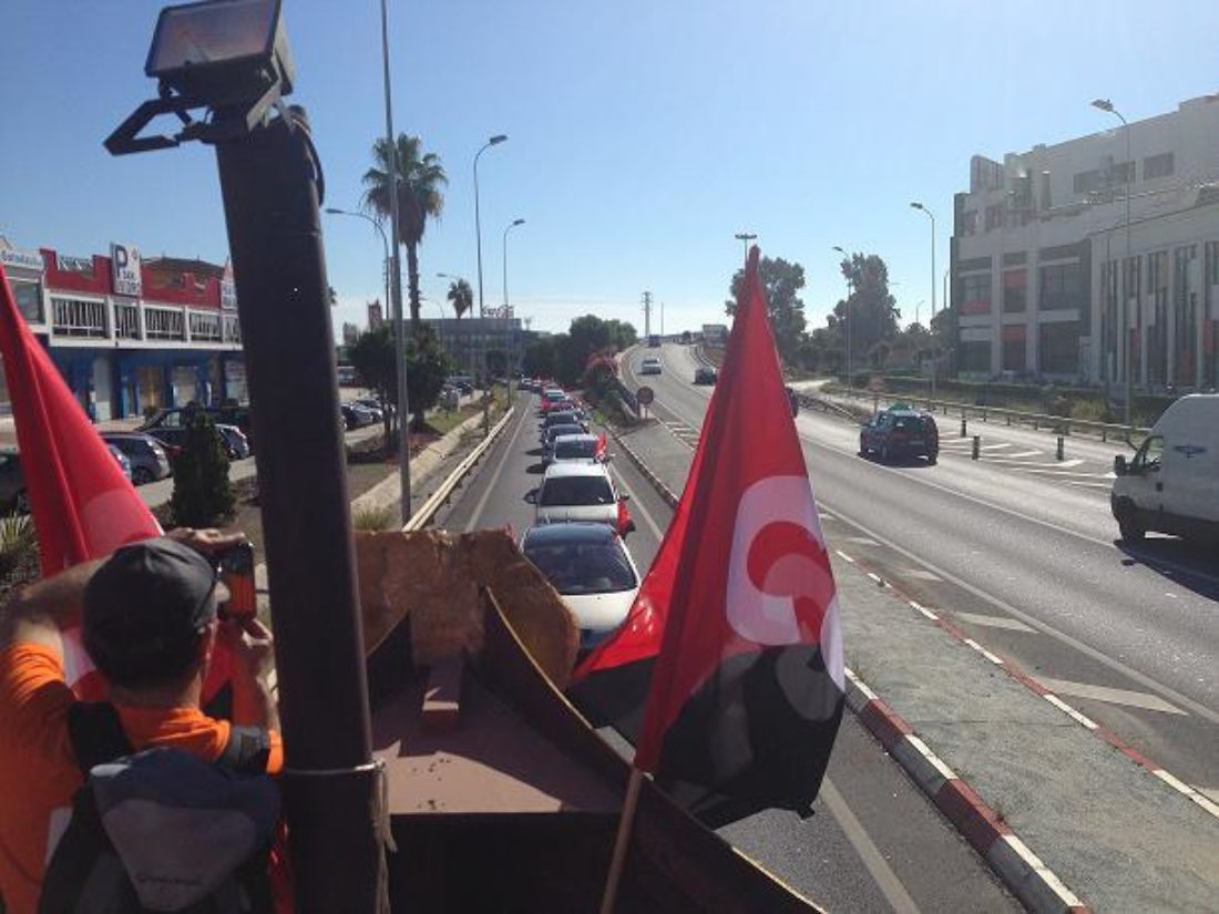 21-N: CGT seguirá con su campaña “Se lo están llevando todo” y se manifestará por las calles de Algeciras con dos carrozas