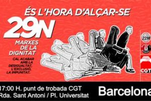 CGT Barcelona: Manifiesto de CGT para la Movilización del 29N