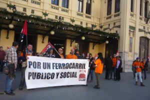 Huelga 26 de diciembre: Las y los ferroviarios siguen movilizándose con CGT