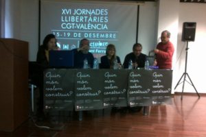 [Fotos y audio] Presentación y primera charla de las XVI Jornadas Libertarias en Valencia