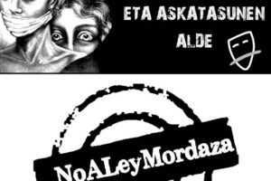 23-D: Concentración contra la Ley Mordaza en Pamplona-Iruñea