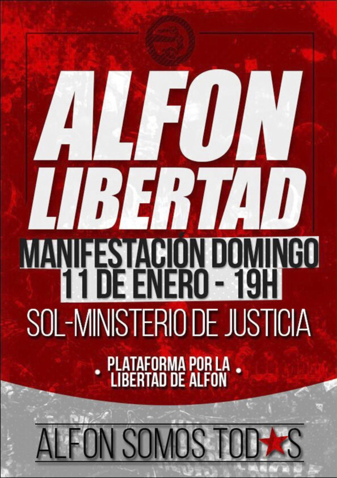 11-E: Manifestación por la libertad de Alfon