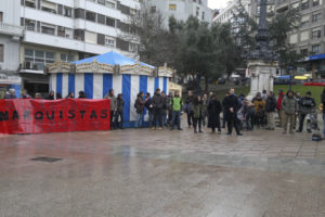 [Fotos] Santander: Concentración en solidaridad con las personas detenidas en la Operación Pandora