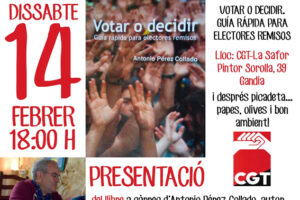 14-f Gandia: Presentación del libro «Votar o Decidir: Guía rápida para electores remisos»