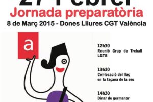 27-f Valencia: Jornada preparatoria del 8 de Marzo