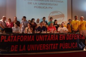 Comunicado contra las últimas medidas de reforma universitaria y apoyo a la huelga convocada por los sindicatos del estudiantado para el próximo 26 febrero
