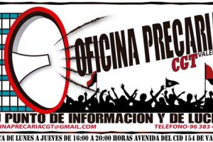 La Asamblea de Paradas de CGT Valencia pone en marcha la Oficina Precaria