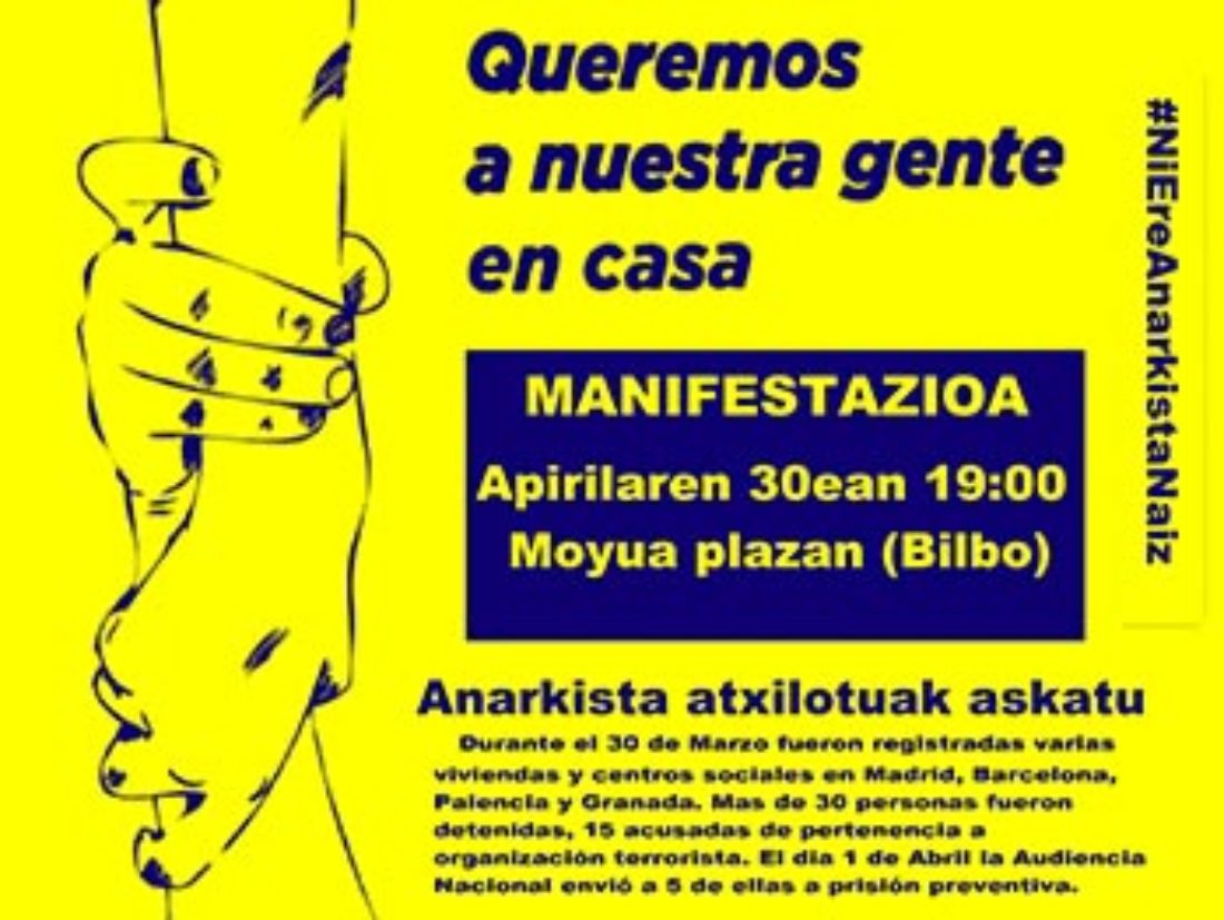 30-A: Manifestación antirrepresiva en Bilbao
