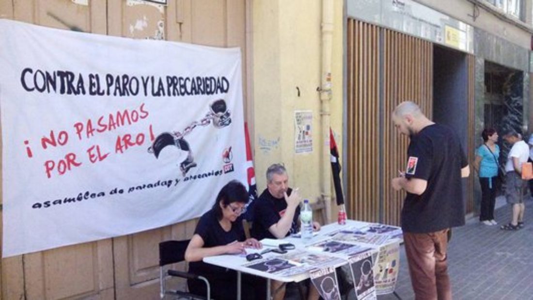 Una manifestación contra el paro y la precariedad recorrerá las calles de Valencia el 14 de mayo