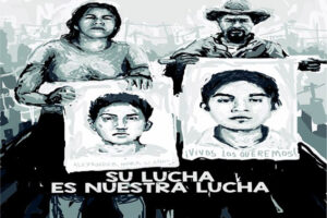 Concentración de Solidaridad en Valencia por los estudiantes desaparecidos de Ayotzinapa (México)