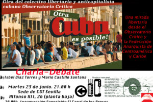 23-J: Charla-debate «Otra Cuba es posible» en Sevilla