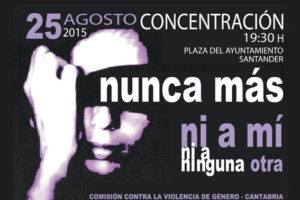 25A: Concentración contra la violencia machista en Santander