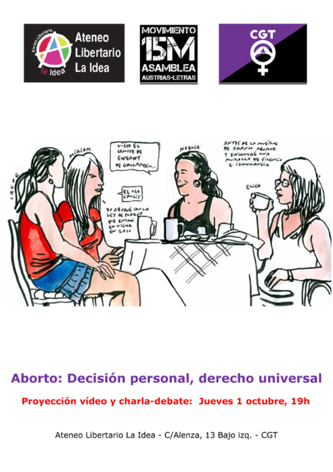 [Charla-Debate] Aborto: Decisión personal, derecho universal