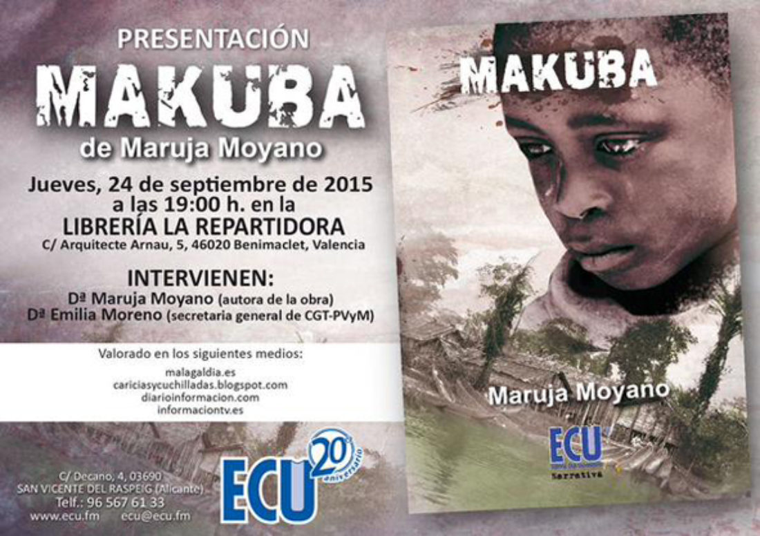 24-s València: Presentación del libro «Makuba» de Maruja Moyano