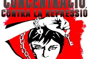 5-o València: Concentración contra la represión #LauraEvaLlibertat