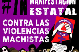 La CGT llama a participar en la manifestación del 7-N contra la violencia machista y por la igualdad real entre hombres y mujeres