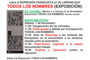 La Exposición «Todos (…) los nombres» vuelve a Villarrobledo