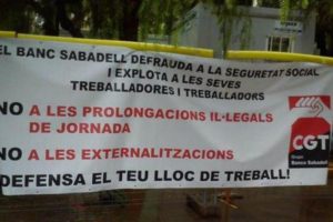 [CGT-BS] Banco Sabadell en la Audiencia Nacional por no registrar la jornada de trabajo
