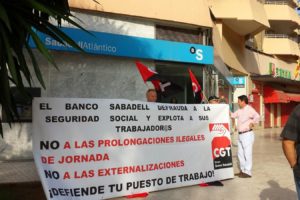 CGT presenta una nueva demanda contra la dirección de Banco Sabadell ante el incumplimiento de lo pactado